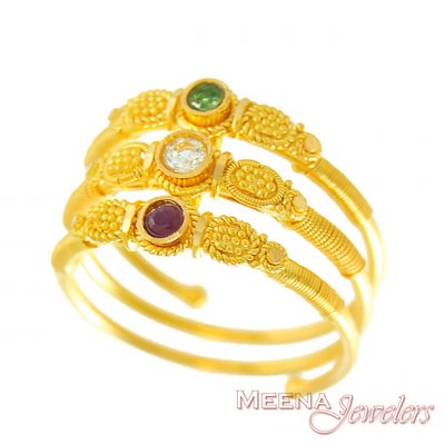 Gold 3 Layered Ring ( Ladies Gold Ring )