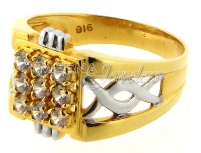 22 Kt Gold Mens Signity Ring ( Mens Signity Rings )