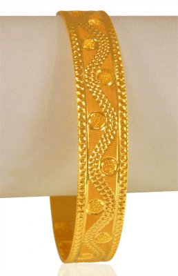 22k Machine Bangles (1 pc) ( Gold Bangles )