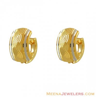 22k White Rhodium Earrings ( Clip On Earrings )