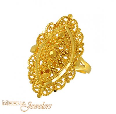 22kt Baby Girl Gold Ring ( 22Kt Baby Rings )