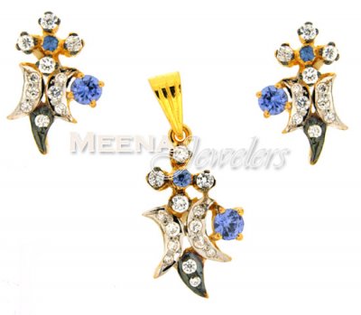 22K Gold Fancy Pendant Set ( Fancy Pendant Set )