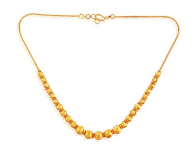 22k Gold Balls Fancy Chain  ( 22Kt Gold Fancy Chains )