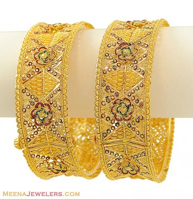 Gold Wide Kada (1 Pc) ( Kadas )