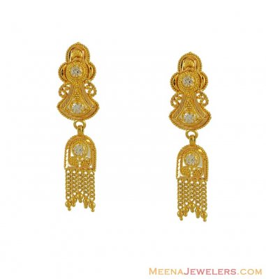 Fancy Hook Earrings(22K) ( 22Kt Gold Fancy Earrings )