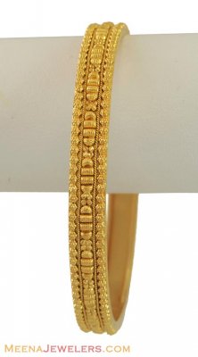 22k Gold Filigree Bangle(1 Pc) ( Gold Bangles )