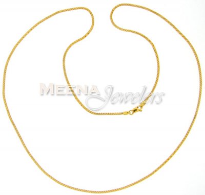 22 Kt Gold Chain ( Plain Gold Chains )