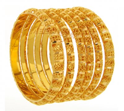 22Kt Gold Bangles ( Set of Bangles )