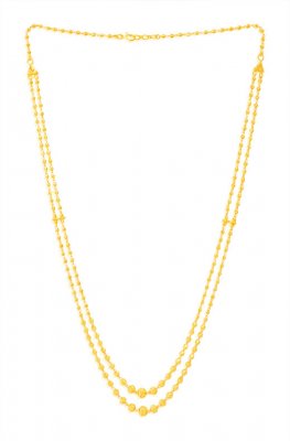 22Kt Gold Two Layers Long Chain ( 22Kt Long Chains (Ladies) )
