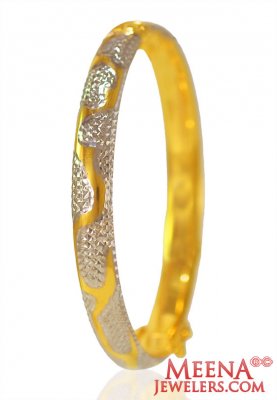 22K Gold Two Tone Kada ( Kadas )