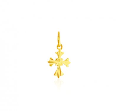 22Kt Gold Cross Pendant  ( Jesus Cross Pendants )