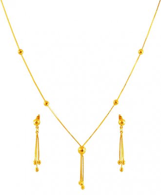 22K Gold Necklace Set ( Light Sets )