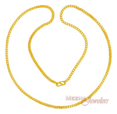 22K Gold Fancy Chain (25 Inch) ( Men`s Gold Chains )