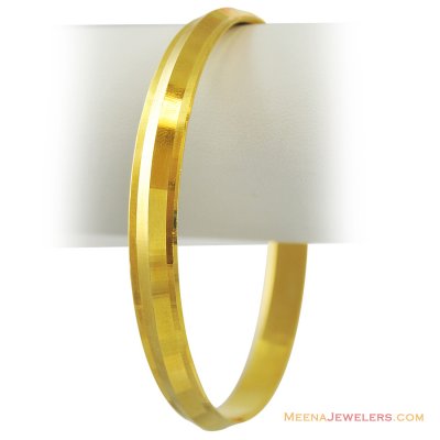 22k Gold Sikh Mens Kada  ( Mens Gold Kada )