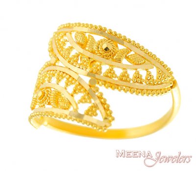 Gold Filigree Ring ( Ladies Gold Ring )