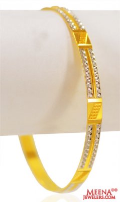 22 Kt Gold Machine Bangle (1 pcs) ( Gold Bangles )