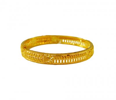 22K Yellow Gold Kids Kada  ( Baby Bangles )