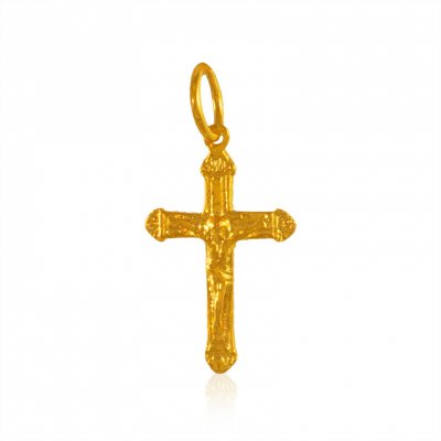 22K Gold Jesus on Cross Pendant ( Jesus Cross Pendants )