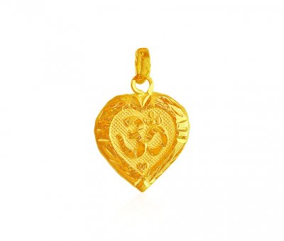 Holy OM Pendant (22 Karat) ( Om Pendants )