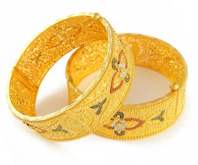 22kt Gold Wide Kada (1 pc only) ( Kadas )