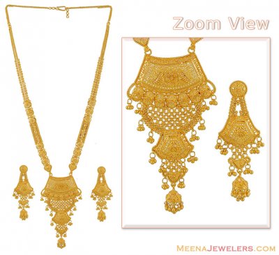 Bridal Necklace Set (22kt Gold) ( Bridal Necklace Sets )