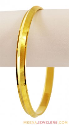 22k Yellow Gold Kada  ( Mens Gold Kada )