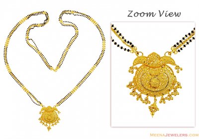 Fancy Long 22K Gold Mangalsutra ( MangalSutras )