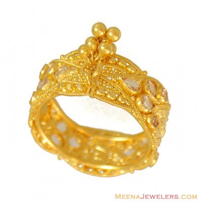 Indian Filigree Band (22 Karat) ( Ladies Gold Ring )