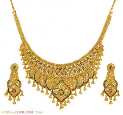 22K Designer Necklace Set ( 22 Kt Gold Sets )