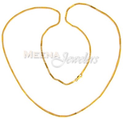 22 Kt Gold Designer Mens Chain ( Men`s Gold Chains )