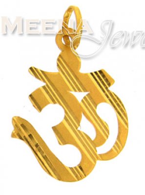 22 Kt Gold Pendant ( Om Pendants )