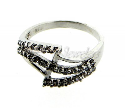 18Kt White Gold Ladies Rings ( Ladies White Gold Rings )