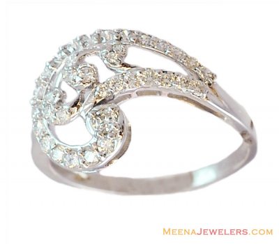 18K Floral Fancy Ring ( Diamond Rings )