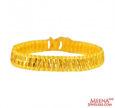 22KT Gold Mens Bracelet ( Men`s Bracelets )