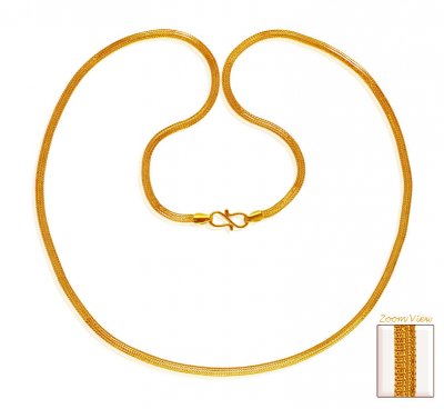 22 Karat Gold Mens Chain (24 In) ( Men`s Gold Chains )