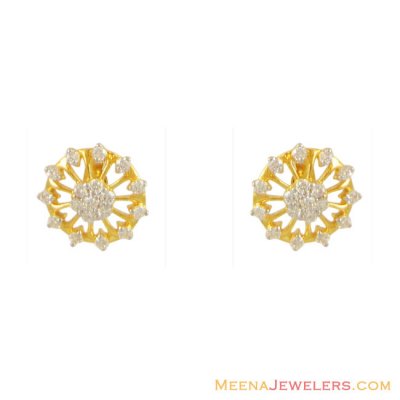 22K Elegant Signity Earrings ( Signity Earrings )