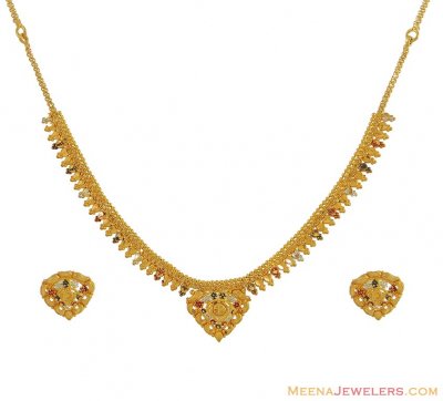 22K Fancy Necklace Set ( Light Sets )