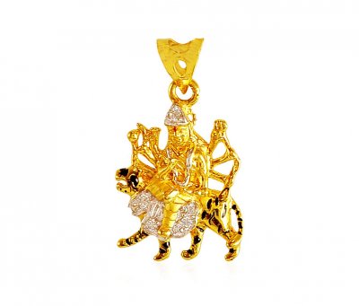 22kt Gold Amba Ma Pendant ( Ganesh, Laxmi and other God Pendants )