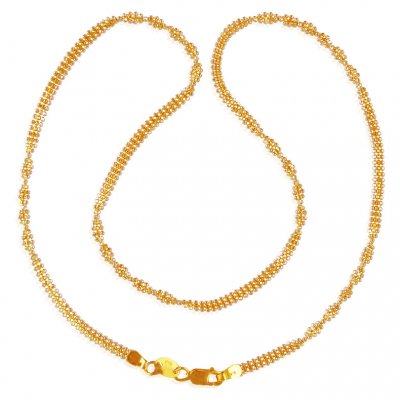 22K Gold Spiral Chain ( Plain Gold Chains )