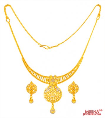 22 Karat Gold Necklace Set ( Light Sets )