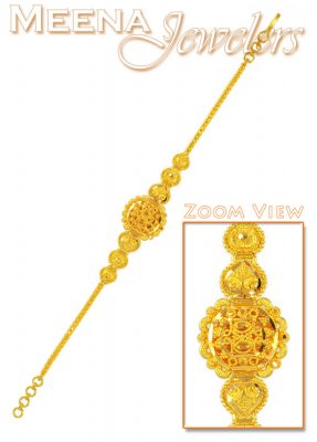 22Kt Gold Filigree Work Bracelet ( 22Kt Baby Bracelets )