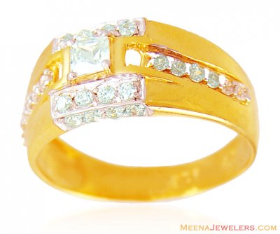 Gold Mens Signity Ring ( Mens Signity Rings )