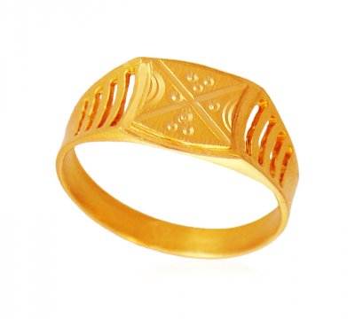 22K Gold Mens Ring  ( Mens Gold Ring )