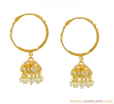 22Kt Gold Hoops ( Hoop Earrings )