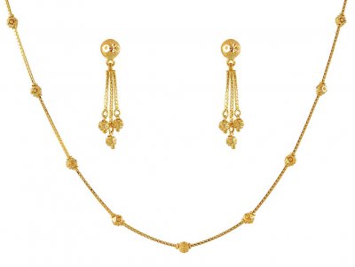 Necklace Set with Gold Balls ( Light Sets )