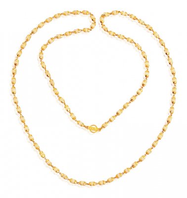 White Tulsi Mala 22K Gold  ( 22Kt Long Chains (Ladies) )