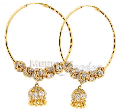 22 Kt Gold Hoop Earrings ( Hoop Earrings )