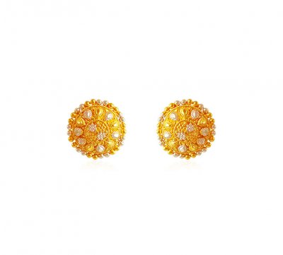 2 Tone Designer Gold Tops 22k ( 22 Kt Gold Tops )