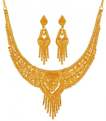 22Karat Gold Light Necklace Set ( Light Sets )