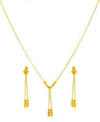 22K Gold Necklace Set ( Light Sets )